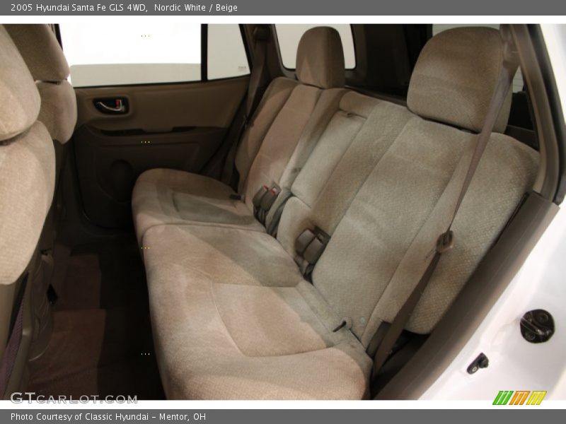 Nordic White / Beige 2005 Hyundai Santa Fe GLS 4WD