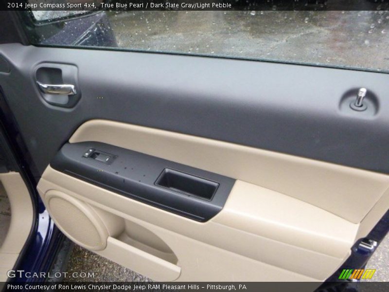 True Blue Pearl / Dark Slate Gray/Light Pebble 2014 Jeep Compass Sport 4x4