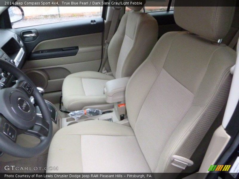 True Blue Pearl / Dark Slate Gray/Light Pebble 2014 Jeep Compass Sport 4x4