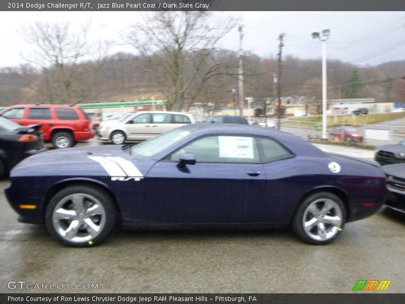 Jazz Blue Pearl Coat / Dark Slate Gray 2014 Dodge Challenger R/T
