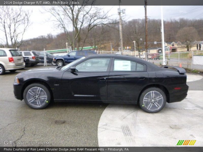 Pitch Black / Black 2014 Dodge Charger R/T AWD