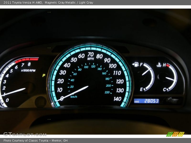 Magnetic Gray Metallic / Light Gray 2011 Toyota Venza I4 AWD