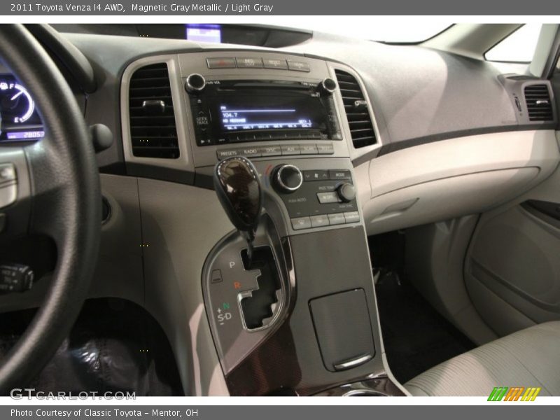 Magnetic Gray Metallic / Light Gray 2011 Toyota Venza I4 AWD