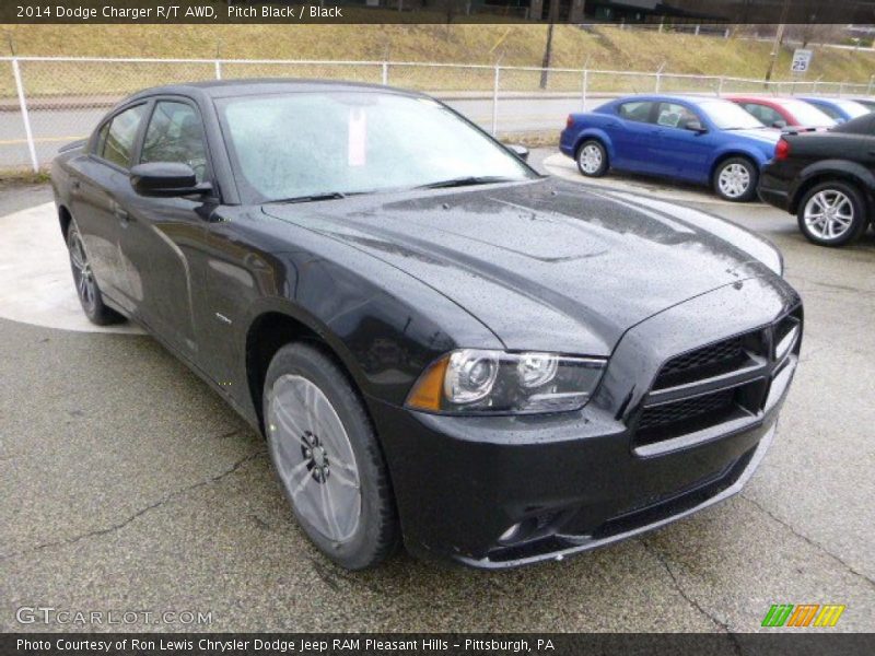 Pitch Black / Black 2014 Dodge Charger R/T AWD