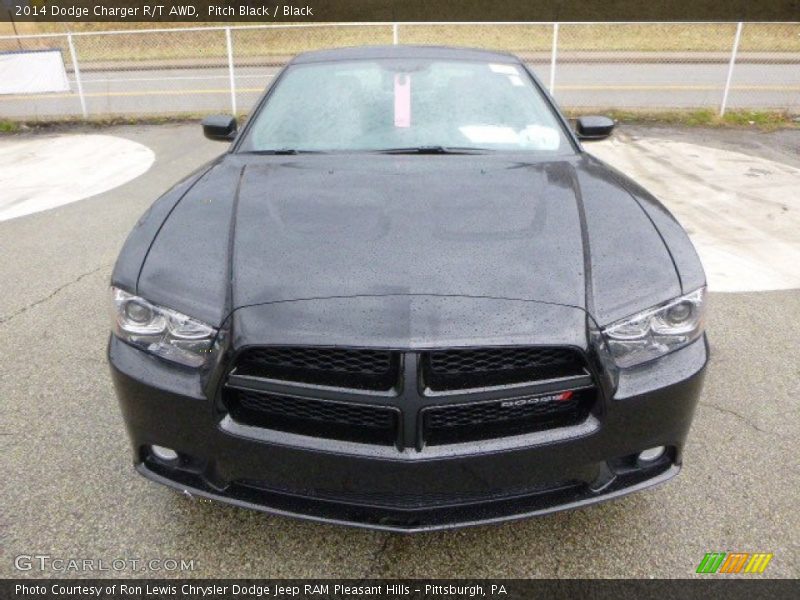 Pitch Black / Black 2014 Dodge Charger R/T AWD