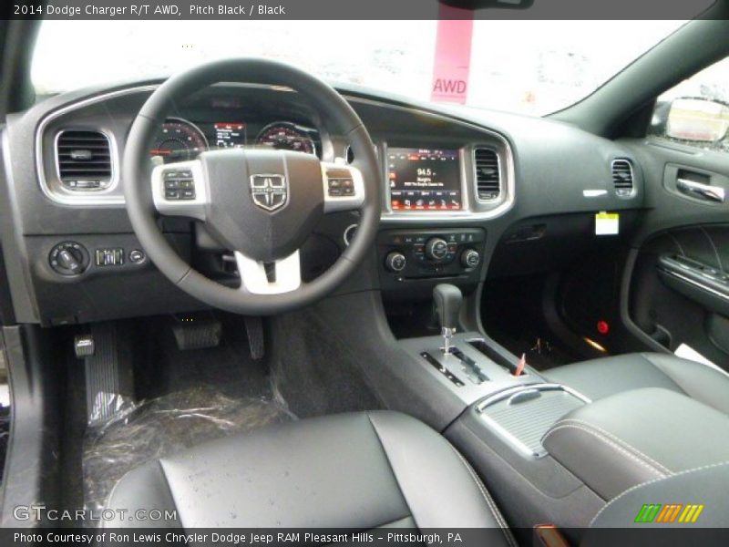 Pitch Black / Black 2014 Dodge Charger R/T AWD
