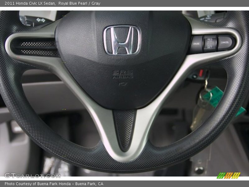 Royal Blue Pearl / Gray 2011 Honda Civic LX Sedan