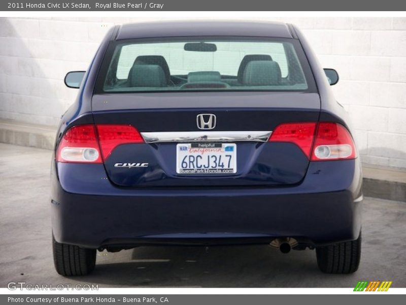 Royal Blue Pearl / Gray 2011 Honda Civic LX Sedan