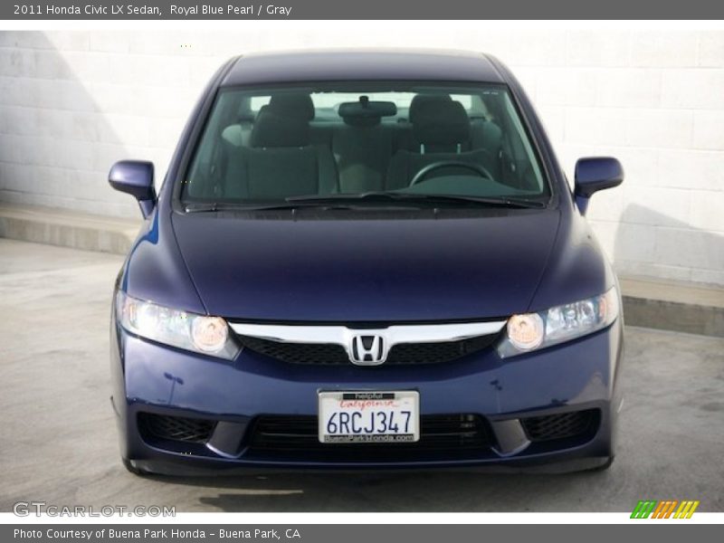 Royal Blue Pearl / Gray 2011 Honda Civic LX Sedan