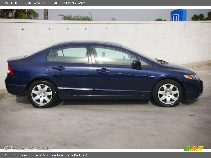 Royal Blue Pearl / Gray 2011 Honda Civic LX Sedan