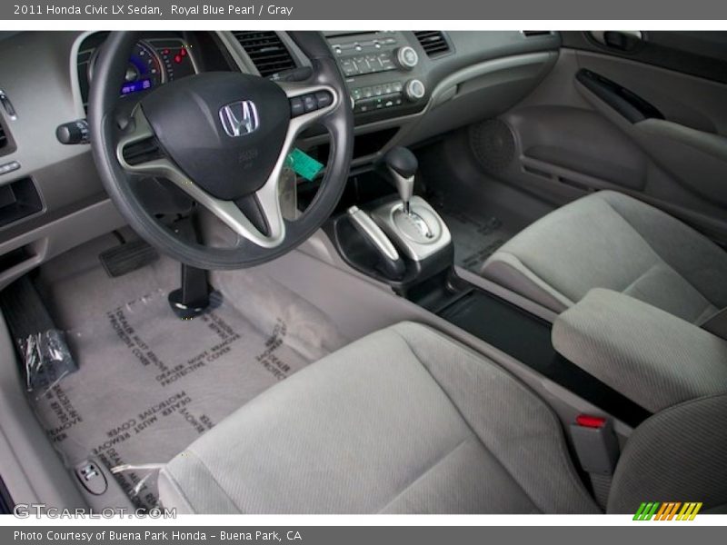 Royal Blue Pearl / Gray 2011 Honda Civic LX Sedan