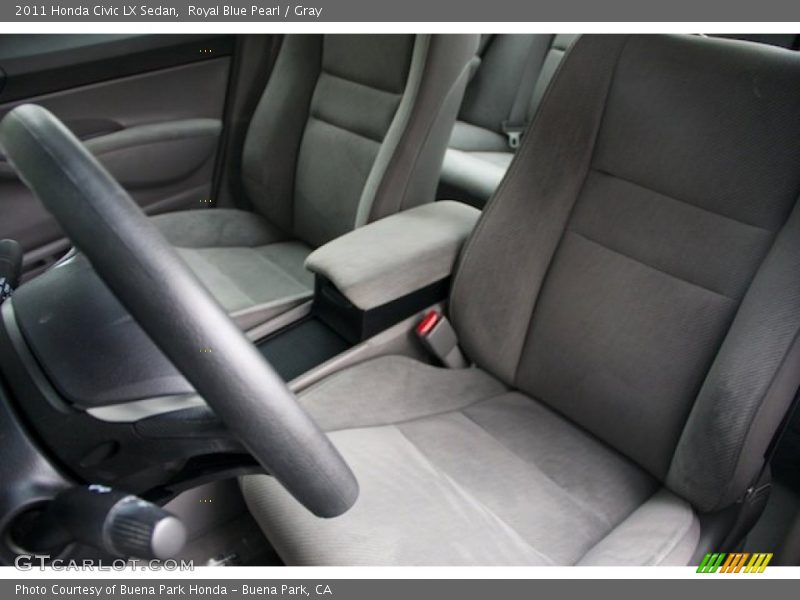 Royal Blue Pearl / Gray 2011 Honda Civic LX Sedan