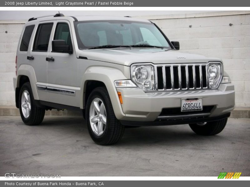 Light Graystone Pearl / Pastel Pebble Beige 2008 Jeep Liberty Limited