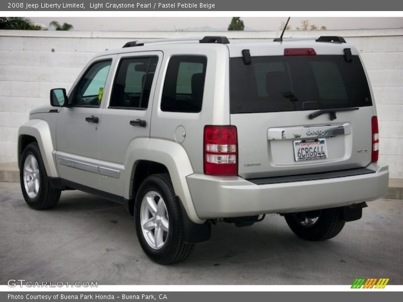 Light Graystone Pearl / Pastel Pebble Beige 2008 Jeep Liberty Limited