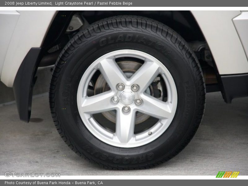 Light Graystone Pearl / Pastel Pebble Beige 2008 Jeep Liberty Limited