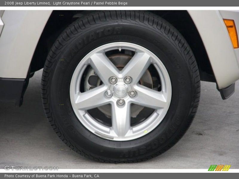 Light Graystone Pearl / Pastel Pebble Beige 2008 Jeep Liberty Limited