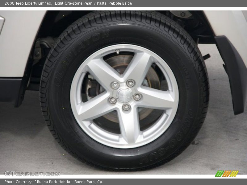 Light Graystone Pearl / Pastel Pebble Beige 2008 Jeep Liberty Limited