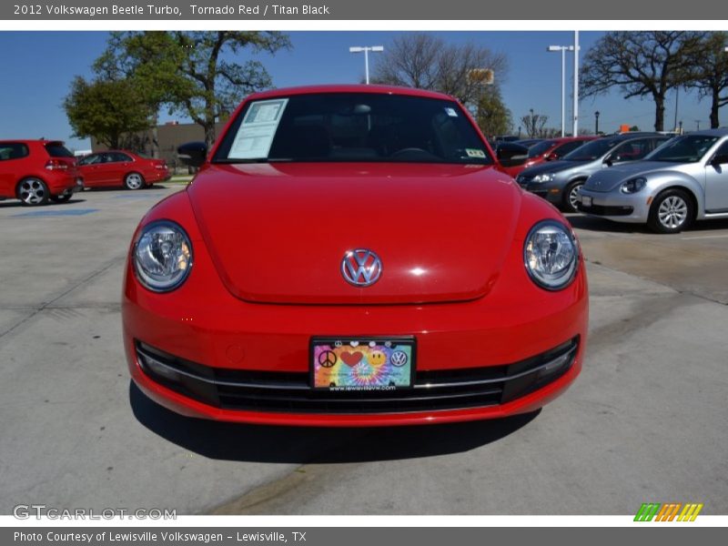 Tornado Red / Titan Black 2012 Volkswagen Beetle Turbo