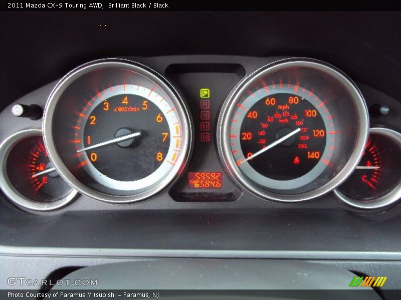 Brilliant Black / Black 2011 Mazda CX-9 Touring AWD