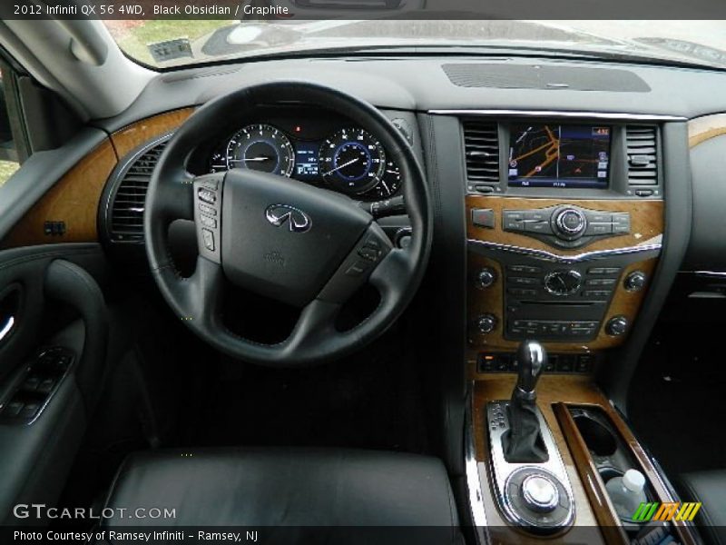 Black Obsidian / Graphite 2012 Infiniti QX 56 4WD