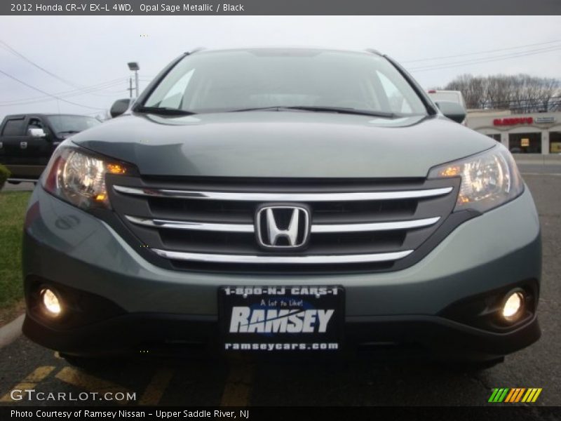 Opal Sage Metallic / Black 2012 Honda CR-V EX-L 4WD