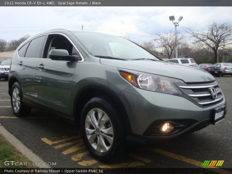 Opal Sage Metallic / Black 2012 Honda CR-V EX-L 4WD