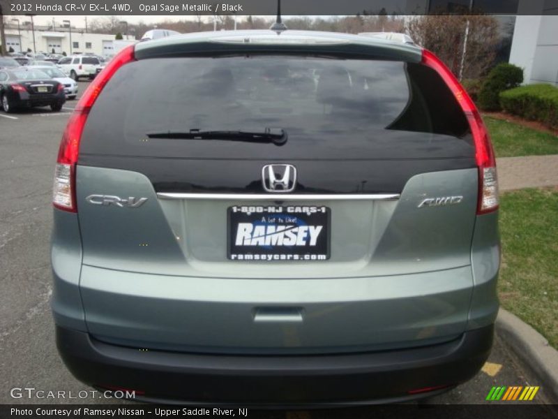 Opal Sage Metallic / Black 2012 Honda CR-V EX-L 4WD