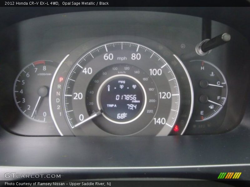 Opal Sage Metallic / Black 2012 Honda CR-V EX-L 4WD