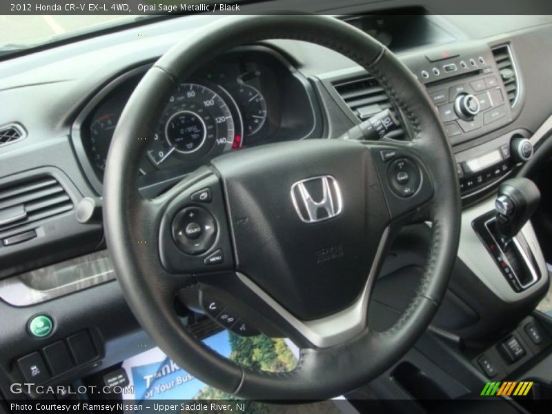 Opal Sage Metallic / Black 2012 Honda CR-V EX-L 4WD