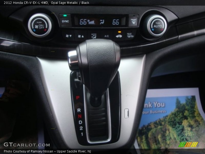 Opal Sage Metallic / Black 2012 Honda CR-V EX-L 4WD