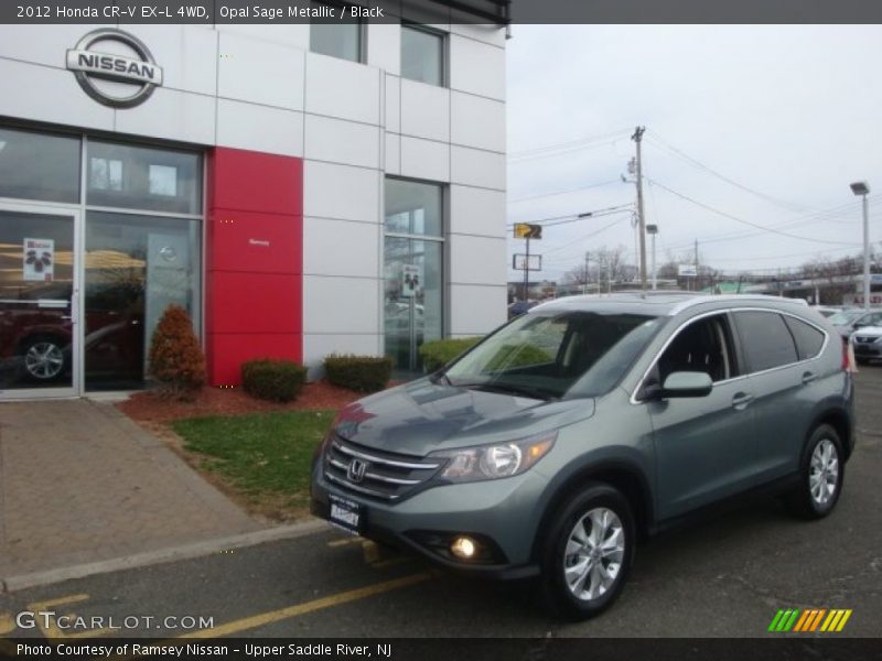Opal Sage Metallic / Black 2012 Honda CR-V EX-L 4WD