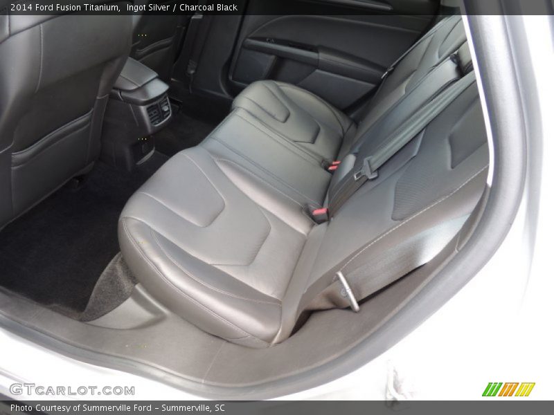 Ingot Silver / Charcoal Black 2014 Ford Fusion Titanium