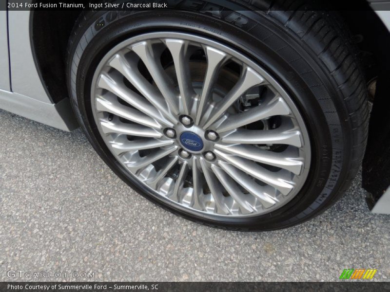 Ingot Silver / Charcoal Black 2014 Ford Fusion Titanium
