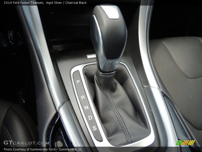 Ingot Silver / Charcoal Black 2014 Ford Fusion Titanium