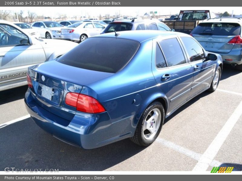 Fusion Blue Metallic / Obsidian Black 2006 Saab 9-5 2.3T Sedan