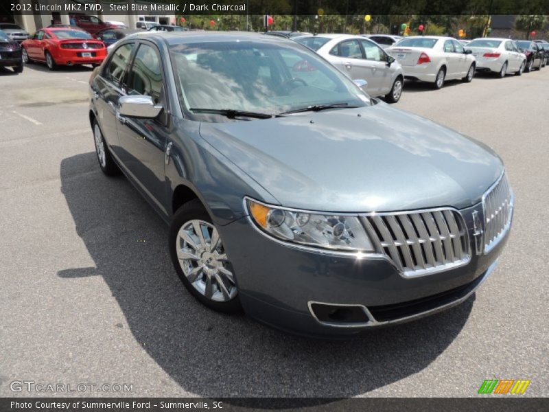 Steel Blue Metallic / Dark Charcoal 2012 Lincoln MKZ FWD