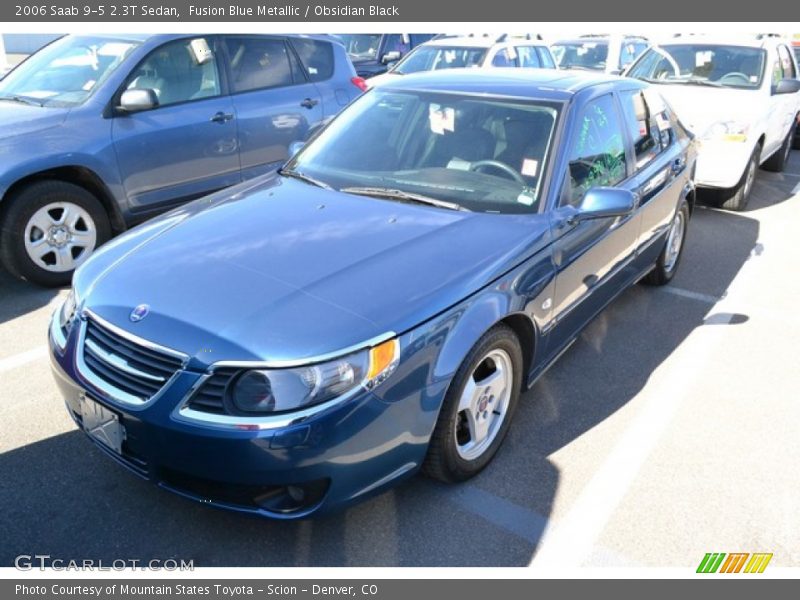 Fusion Blue Metallic / Obsidian Black 2006 Saab 9-5 2.3T Sedan