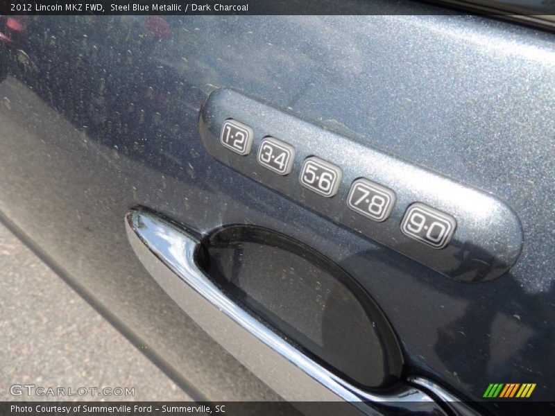 Steel Blue Metallic / Dark Charcoal 2012 Lincoln MKZ FWD