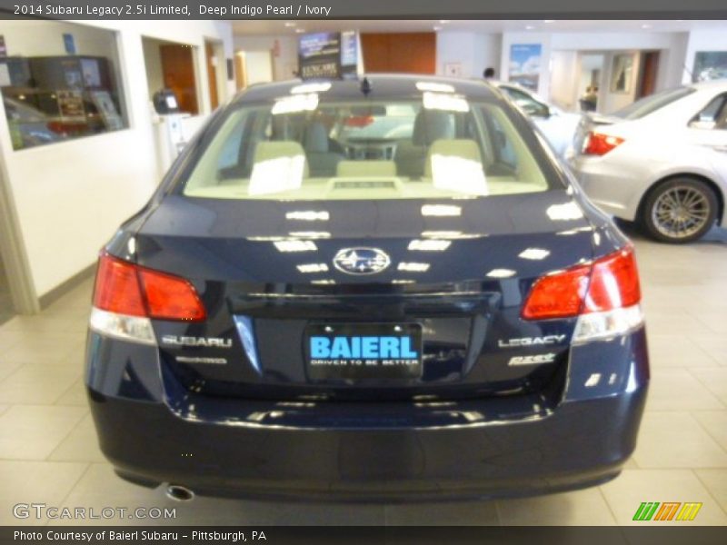 Deep Indigo Pearl / Ivory 2014 Subaru Legacy 2.5i Limited