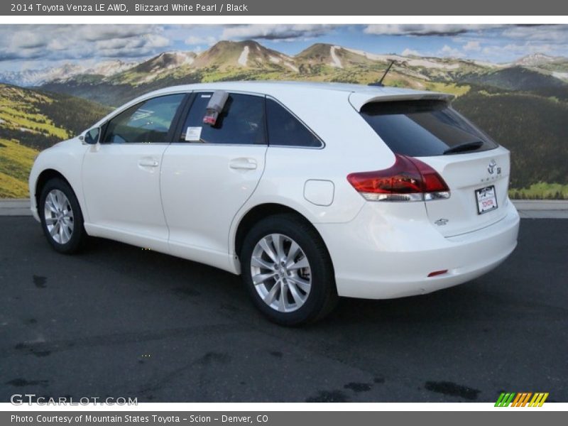 Blizzard White Pearl / Black 2014 Toyota Venza LE AWD