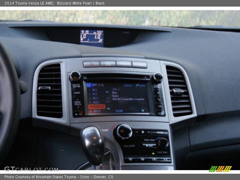 Blizzard White Pearl / Black 2014 Toyota Venza LE AWD