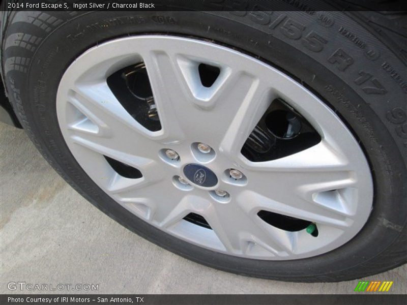 Ingot Silver / Charcoal Black 2014 Ford Escape S