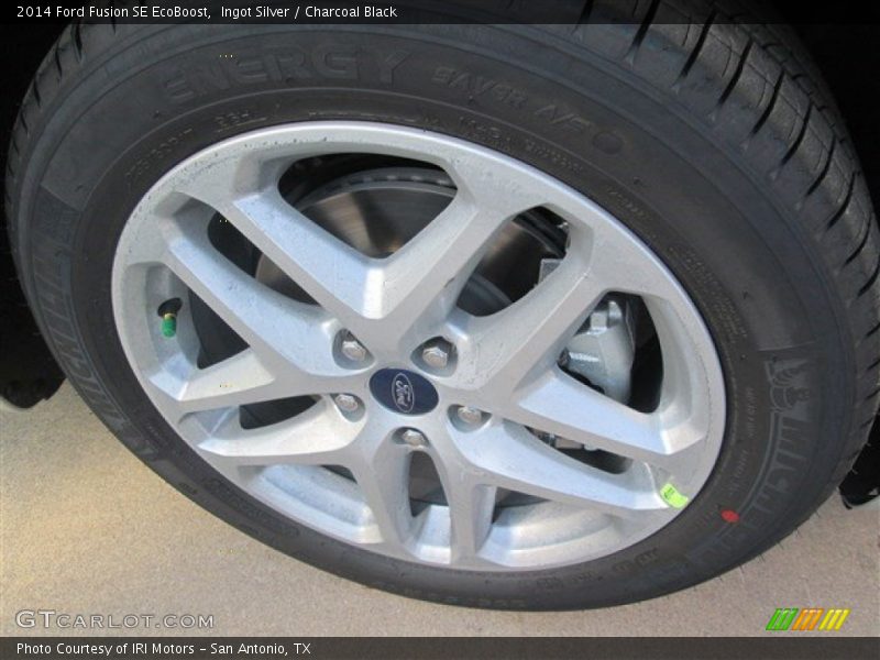 Ingot Silver / Charcoal Black 2014 Ford Fusion SE EcoBoost