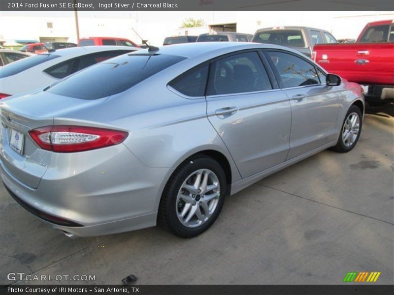 Ingot Silver / Charcoal Black 2014 Ford Fusion SE EcoBoost