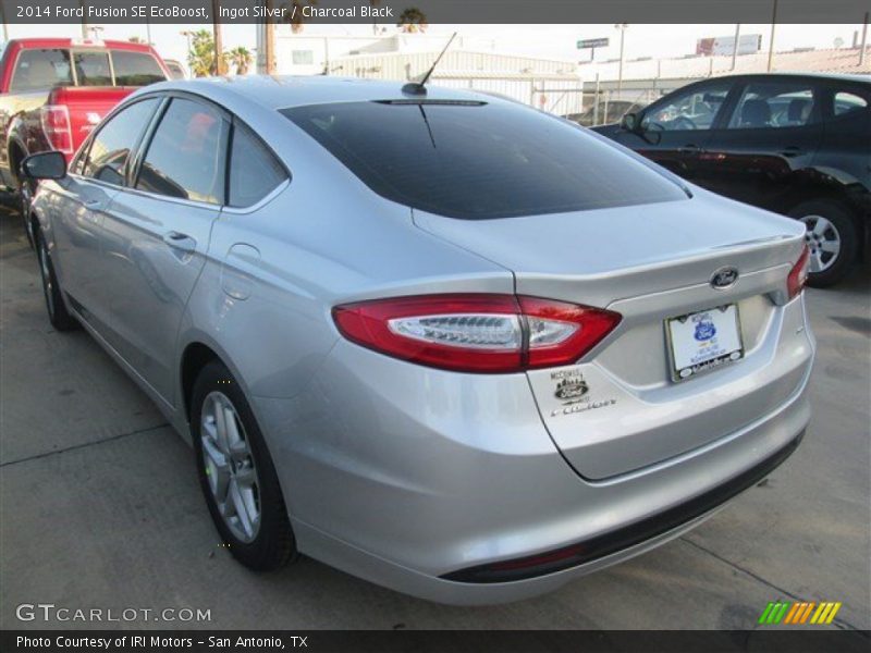 Ingot Silver / Charcoal Black 2014 Ford Fusion SE EcoBoost