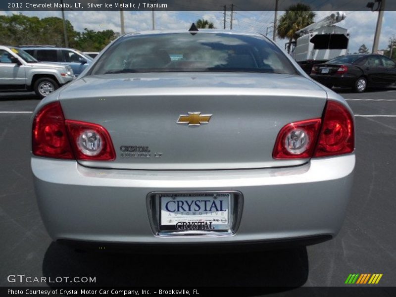Silver Ice Metallic / Titanium 2012 Chevrolet Malibu LT