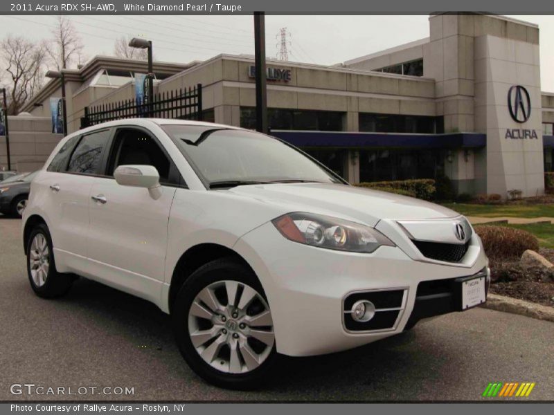 White Diamond Pearl / Taupe 2011 Acura RDX SH-AWD