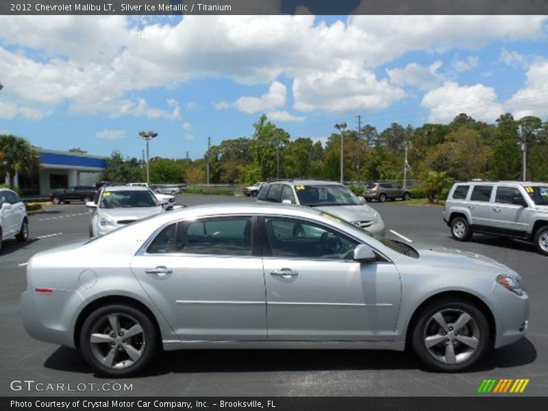 Silver Ice Metallic / Titanium 2012 Chevrolet Malibu LT