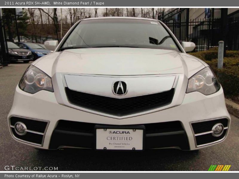 White Diamond Pearl / Taupe 2011 Acura RDX SH-AWD