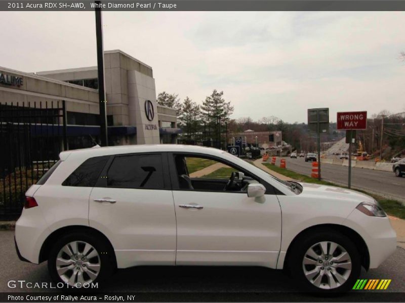 White Diamond Pearl / Taupe 2011 Acura RDX SH-AWD